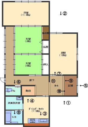 施工後平面図写真