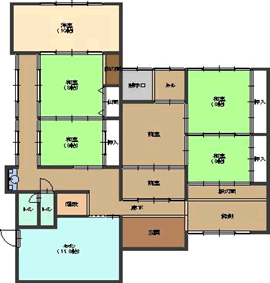 施工前平面図写真