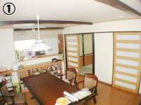 ①　ダイニング→キッチン　改装後