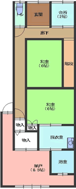 施工後平面図イラスト