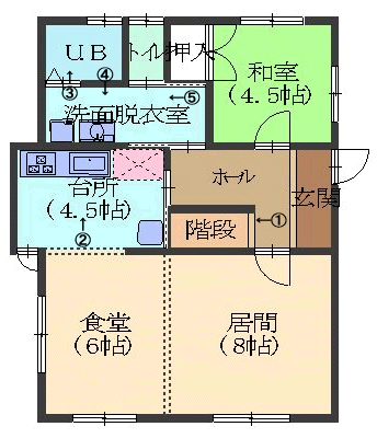 施工後平面図